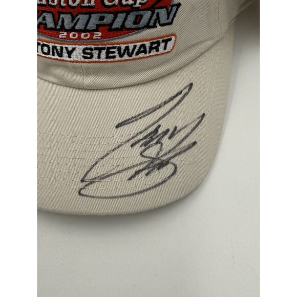 Tony Stewart Signed Hat NASCAR Winston Cup Champion 2002 Chase JSA COA - Picture 3 of 11